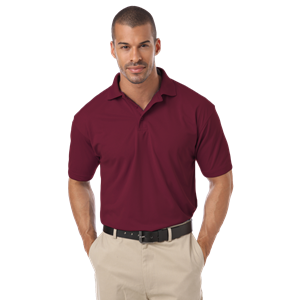 MENS IL-50 POLO NO POCKET  -  BURGUNDY 2 EXTRA LARGE SOLID