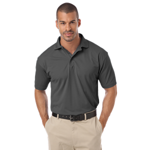 MENS IL-50 POLO NO POCKET  -  GRAPHITE 2 EXTRA LARGE SOLID