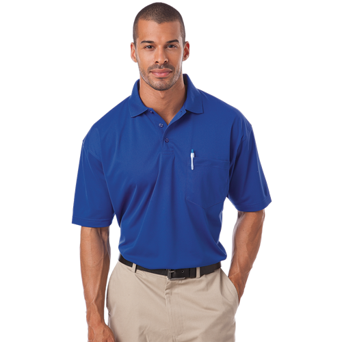 ADULT IL-50 POCKETED POLO  -  ROYAL 2 EXTRA LARGE SOLID