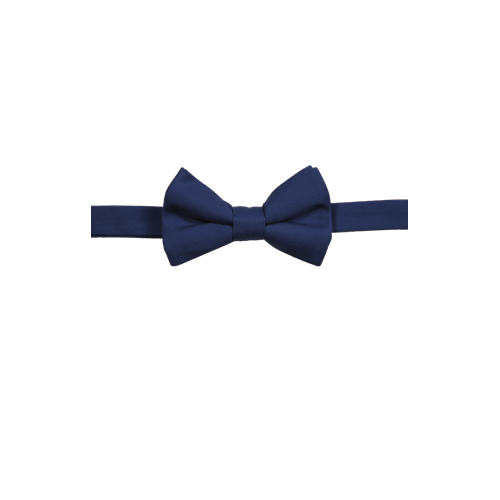 MENS TEFLON TREATED BOW TIE  -  NAVY ONE SIZE TIE SOLID