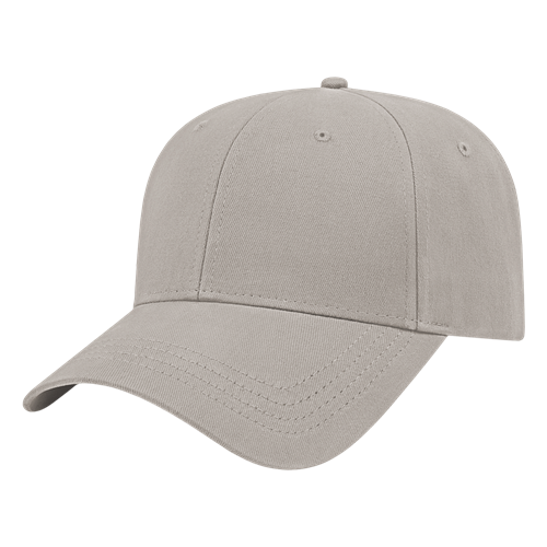 LIGHTWEIGHT STRUCTURED LOW PROFILE CAP ADULT GRAY