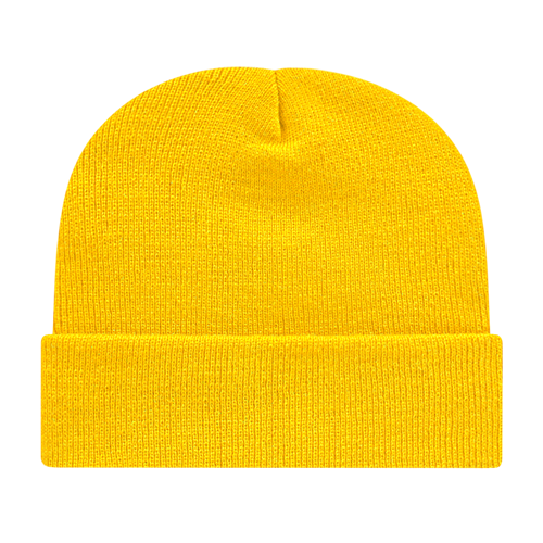 KNIT CAP WITH CUFF ADULT ARCTIC YELLOW