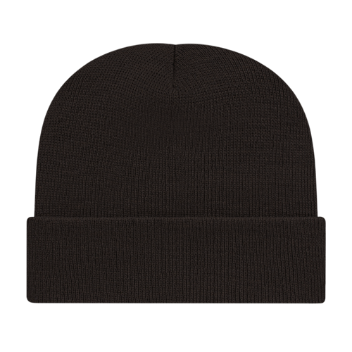 KNIT CAP WITH CUFF ADULT BLACK