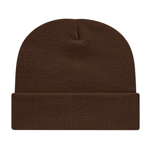 KNIT CAP WITH CUFF ADULT CHOCOLATE BROWN