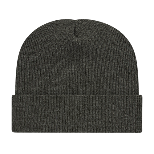 KNIT CAP WITH CUFF ADULT DARK HEATHER