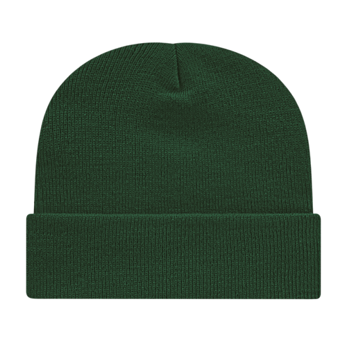 KNIT CAP WITH CUFF ADULT FOREST GREEN