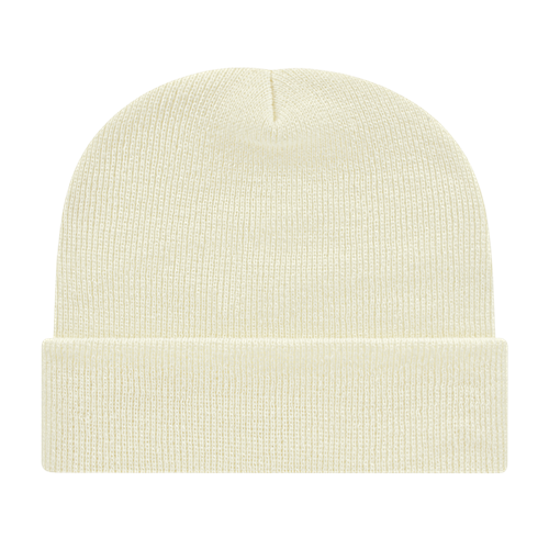 KNIT CAP WITH CUFF ADULT IVORY