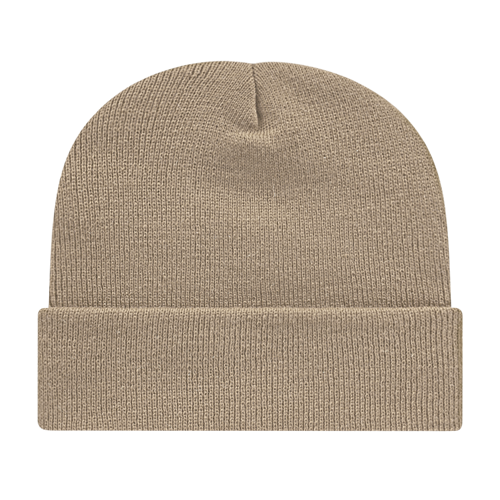 KNIT CAP WITH CUFF ADULT KHAKI