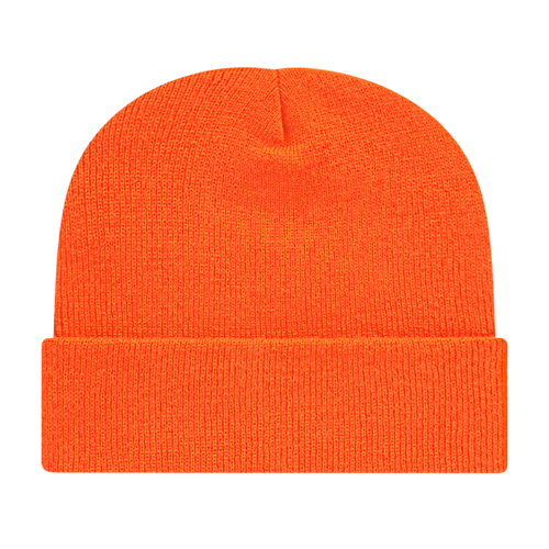 KNIT CAP WITH CUFF ADULT NEON BLAZE