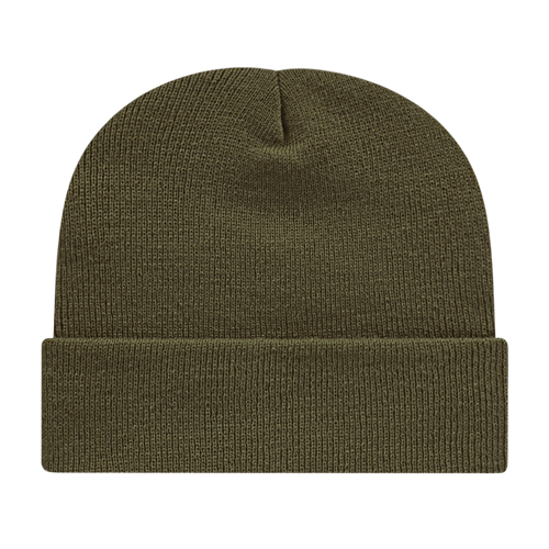 KNIT CAP WITH CUFF ADULT OLIVE