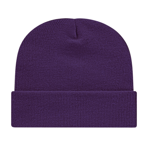 KNIT CAP WITH CUFF ADULT PURPLE