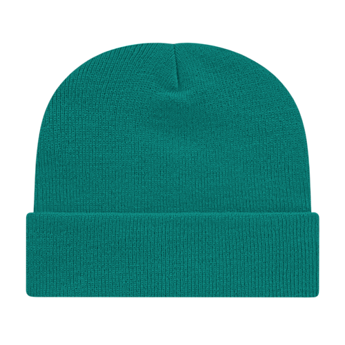 KNIT CAP WITH CUFF ADULT TEAL