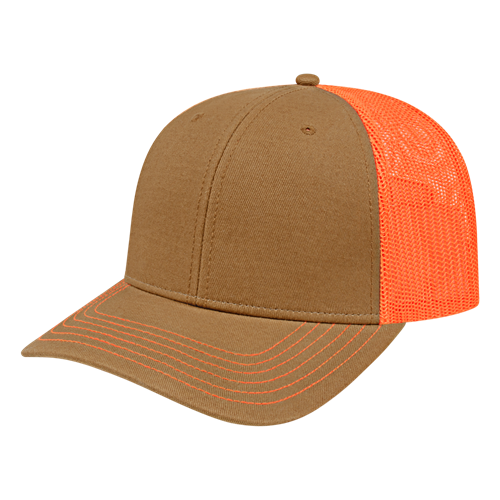 TRUCKER MESH BACK CAP ADULT CARAMEL BLAZE