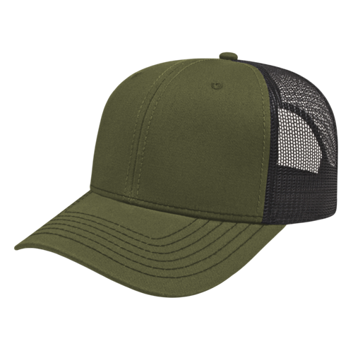 TRUCKER MESH BACK CAP ADULT LODEN/BLACK