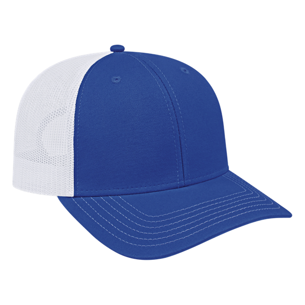 TRUCKER MESH BACK CAP ADULT ROYAL/WHITE