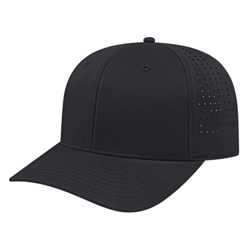 FLEXFIT 110® PERFORATED PERFORMANCE SNAP BACK CAP ADULT BLACK