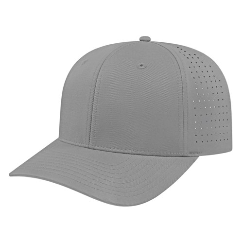 FLEXFIT 110® PERFORATED PERFORMANCE SNAP BACK CAP ADULT SILVER