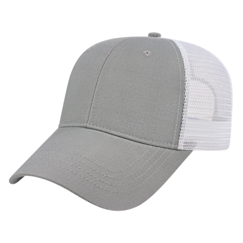 X-TRA VALUE TRUCKER MESH BACK CAP ADULT GRAY/WHITE