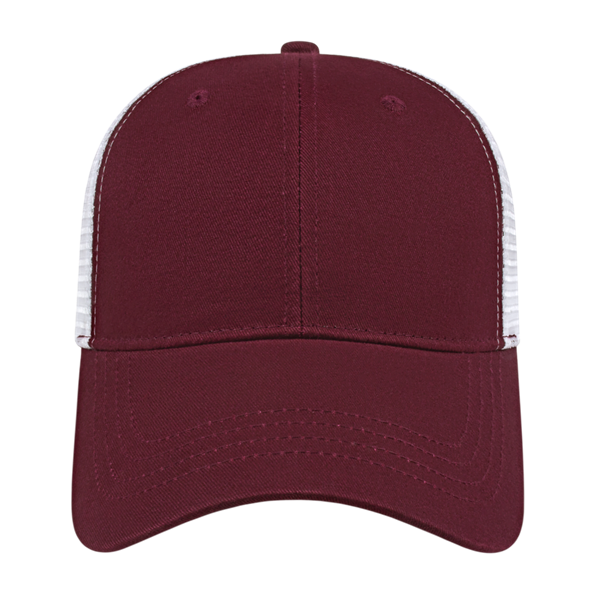 X-TRA VALUE TRUCKER MESH BACK CAP ADULT MAROON/WHITE