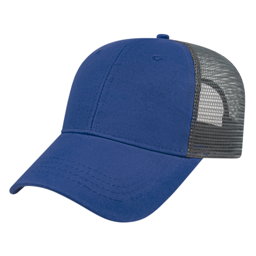 X-TRA VALUE TRUCKER MESH BACK CAP ADULT ROYAL/CHARCOAL