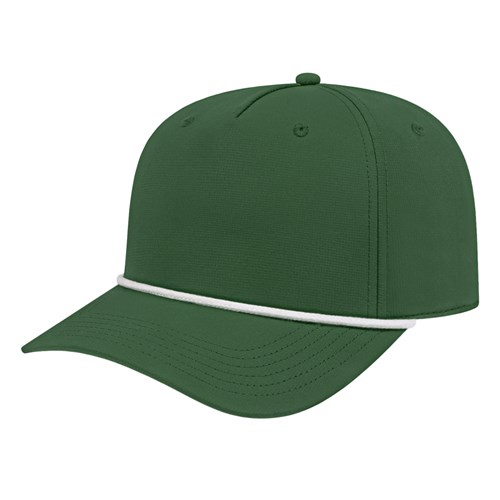 ATHLETIC ROPE CAP ADULT DARK GREEN/WHITE