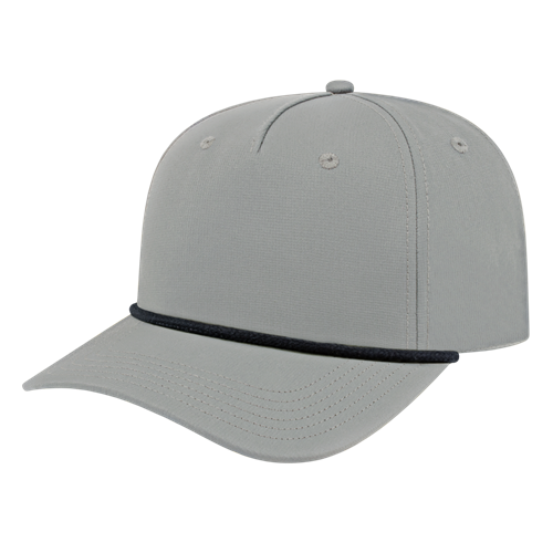 ATHLETIC ROPE CAP ADULT GRAY/BLACK