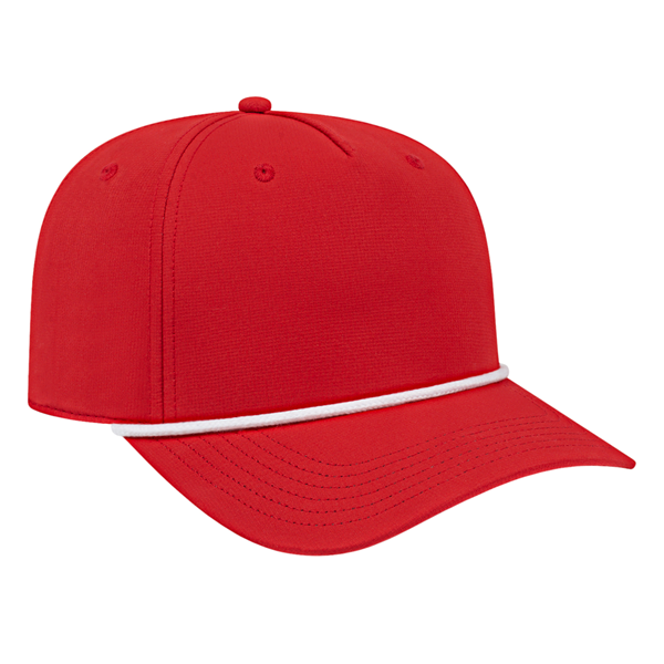 ATHLETIC ROPE CAP ADULT RED/WHITE