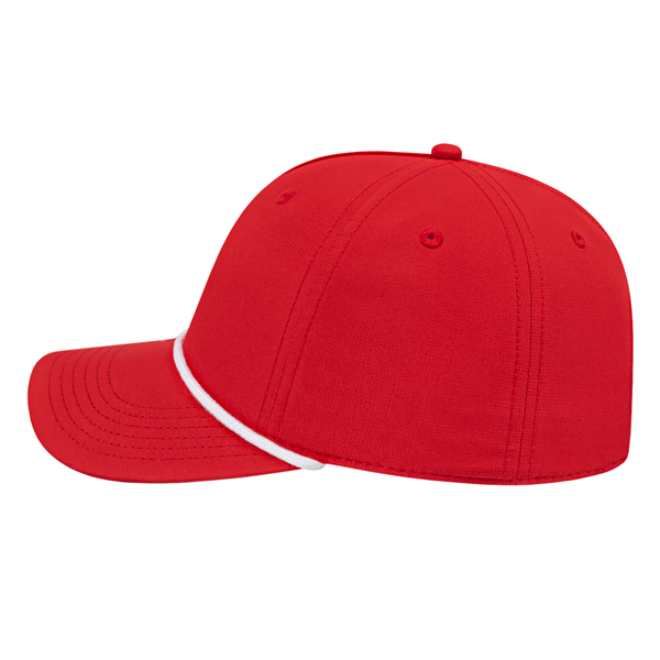 ATHLETIC ROPE CAP ADULT RED/WHITE