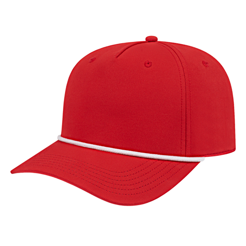 ATHLETIC ROPE CAP ADULT RED/WHITE