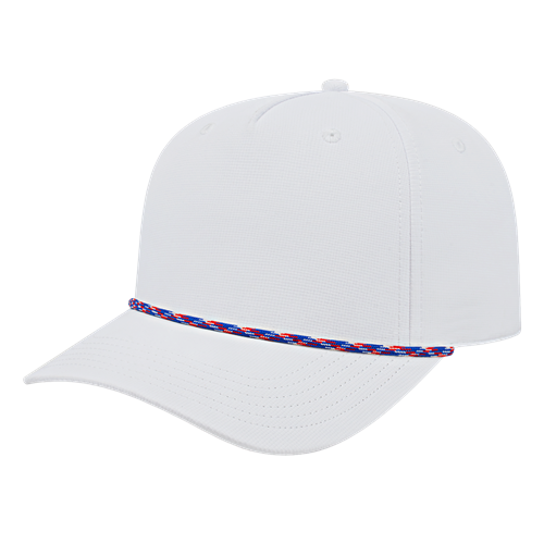 ATHLETIC ROPE CAP ADULT WHITE/RED/WHITE/ROYAL