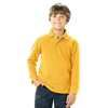 YOUTH LONG SLEEVE SUPERBLEND PIQUE -  YELLOW LARGE SOLID