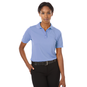 LADIES IL-50 POLO NO POCKET  -  LIGHT BLUE 2 EXTRA LARGE SOLID