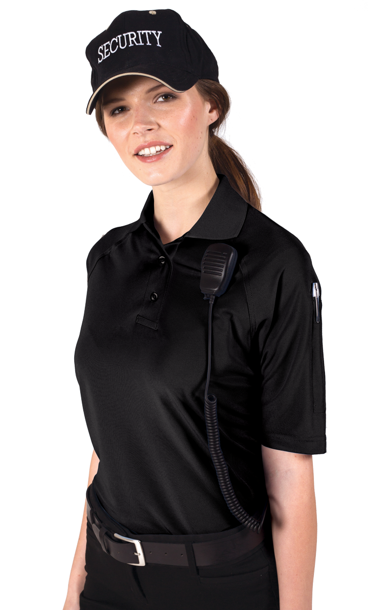 LADIES IL-50 TACTICAL POLO  -  BLACK 2 EXTRA LARGE SOLID-Blue Generation