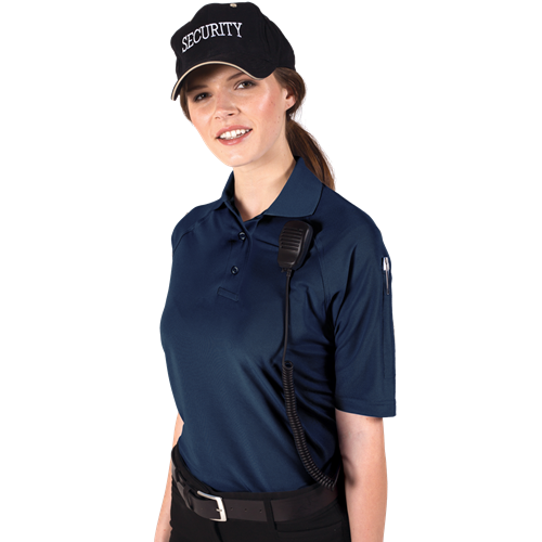 LADIES IL-50 TACTICAL POLO###  -  NAVY LARGE SOLID
