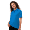 LADIES VALUE MOISTURE WICKING S/S POLO  -  TURQUOISE 2 EXTRA LARGE SOLID