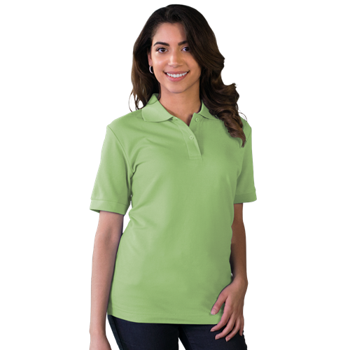 LADIES VALUE SOFT TOUCH PIQUE POLO  -  CACTUS 2 EXTRA LARGE SOLID