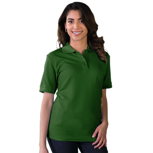 LADIES VALUE SOFT TOUCH PIQUE POLO  -  HUNTER 2 EXTRA LARGE SOLID