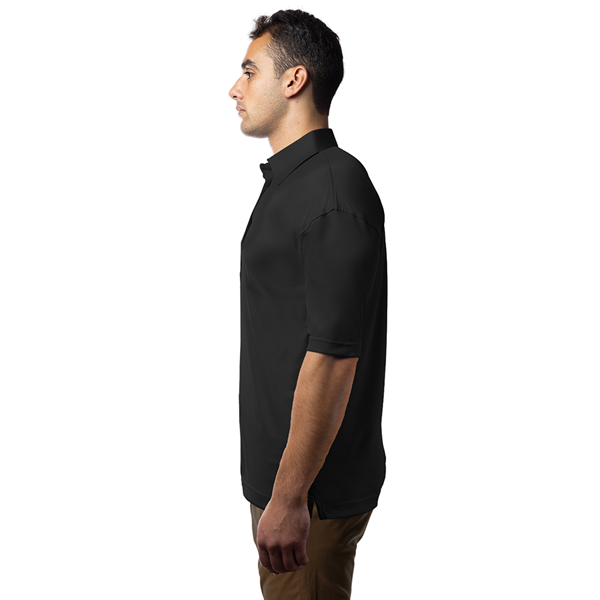 BONDED COLLAR POLO BLACK 2 EXTRA LARGE SOLID