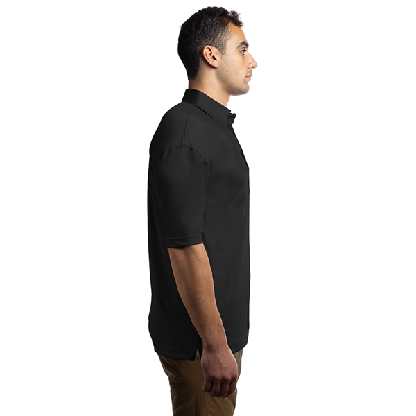 BONDED COLLAR POLO BLACK SMALL SOLID