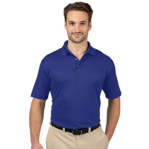 MENS SOLID WICKING POLO  -  ROYAL 2 EXTRA LARGE SOLID