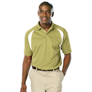 MENS WICKING CONTRAST INSERT  -  VEGAS GOLD 2 EXTRA LARGE TRIM WHITE