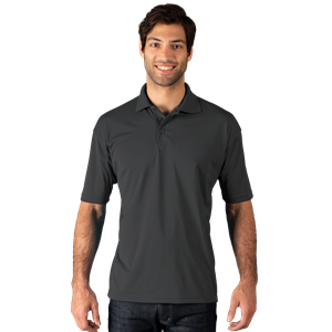 MENS WICKING SOLID SNAG RESIST POLO   -  GRAPHITE 2 EXTRA LARGE SOLID