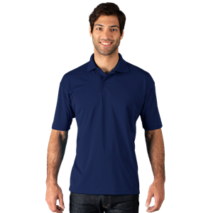 MENS WICKING SOLID SNAG RESIST POLO   -  NAVY 2 EXTRA LARGE SOLID