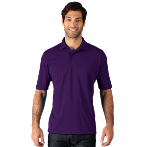 MENS WICKING SOLID SNAG RESIST POLO   -  PURPLE 2 EXTRA LARGE SOLID