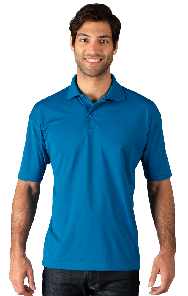 7224-TUR-S-SOLID|BG7224|Men's Snag Resistant Wicking S/S Polo