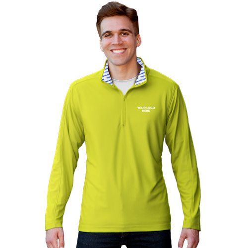 YOUR LOGO HERE ATHLETIC 1/4 OPTIC YELLOW 2 EXTRA LARGE SOLID