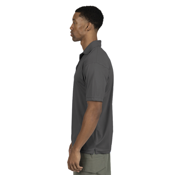 MENS VALUE MOISTURE WICKING S/S POLO  -  GRAPHITE 2 EXTRA LARGE SOLID