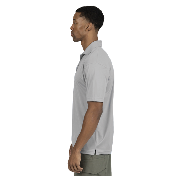 MENS  VALUE MOISTURE WICKING S/S POLO GREY 2 EXTRA LARGE SOLID