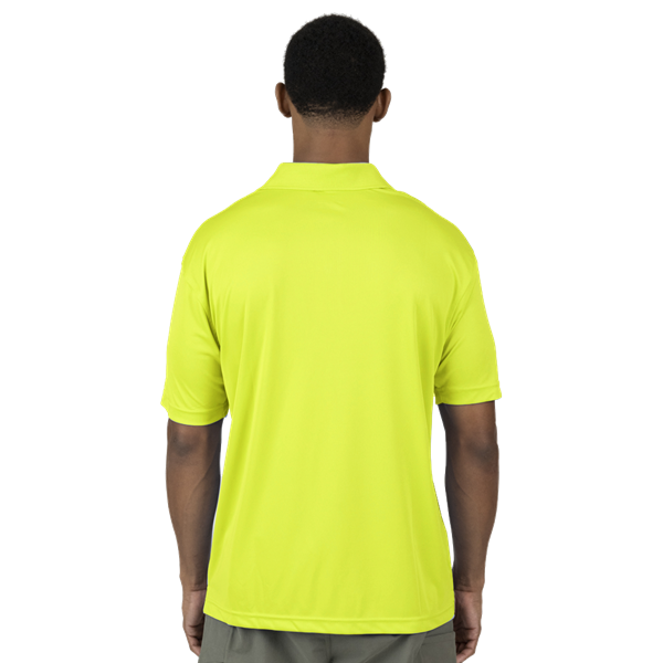 MENS VALUE MOISTURE WICKING S/S POLO  -  OPTIC YELLOW 2 EXTRA LARGE SOLID