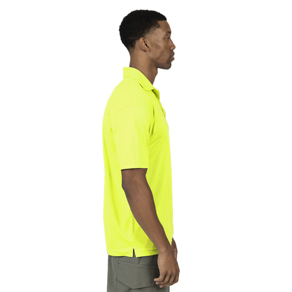 MENS VALUE MOISTURE WICKING S/S POLO  -  OPTIC YELLOW 2 EXTRA LARGE SOLID